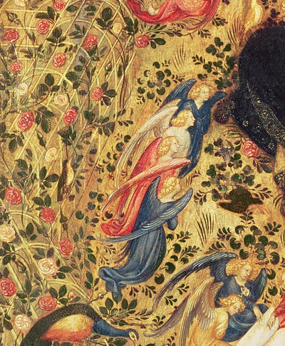 Madonna with a Rose Bush (detail) by Stefano di Giovanni da Verona